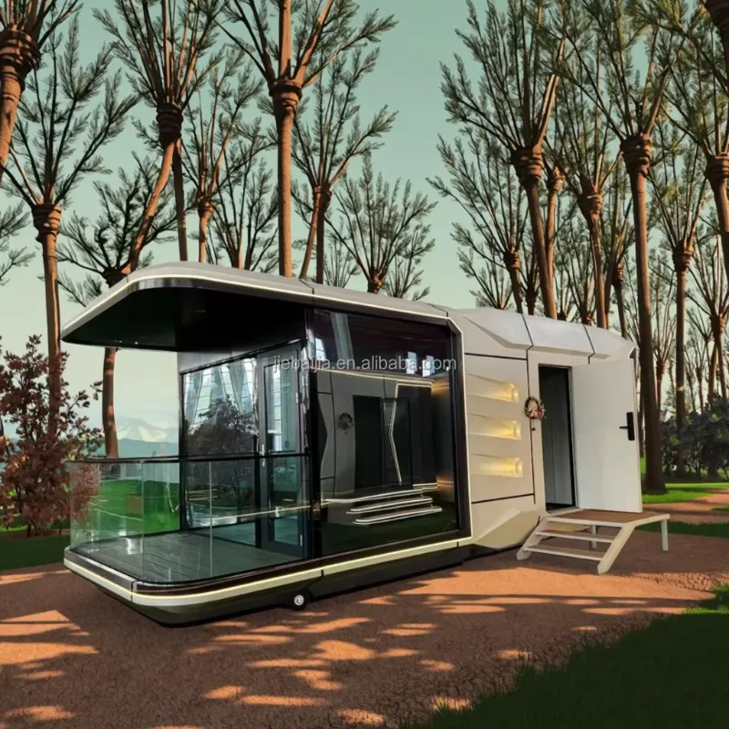 Villa de aço com 2 quartos, villa ou hotel, apartamento, quarto, villa contêiner