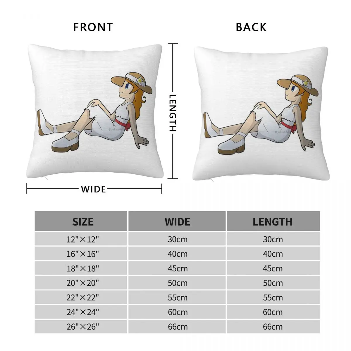 Angel On The Beach Pillowcase Polyester Linen Velvet Printed Zip Decorative Pillow Case Bed Cushion Cover 45x45