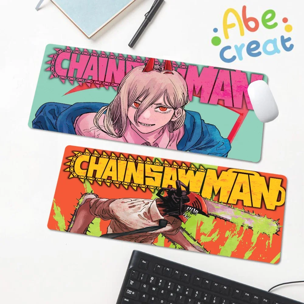 

Anime Chainsaw Man Mousepad Large XXL Gaming Laptop Computer Desk Mat Mouse Pad Mouse Mat Notbook Mousepad Gamer