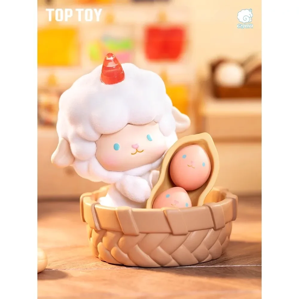 TOPTOY Rolls&Goats Dried Fruit Shop Series Figures Blind Box Sheep Small Roll Hand Puppet Desktop Ornament Cute Gift Stochastic