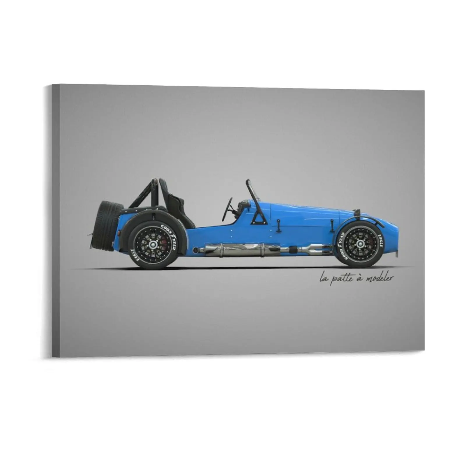 Caterham Lotus Super Seven lienzo pintura cartel pared cueva garaje Vintage crear sala de estar pinturas de pared enmarcadas