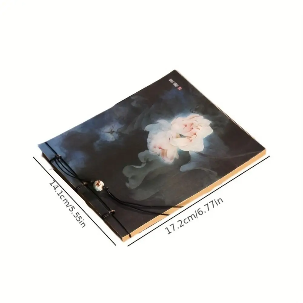 Ancient Style Ancient Style Sketchbook Lotus Tassel Line Package Vintage Line-bound Sketchbook Graffiti Handmade view 6