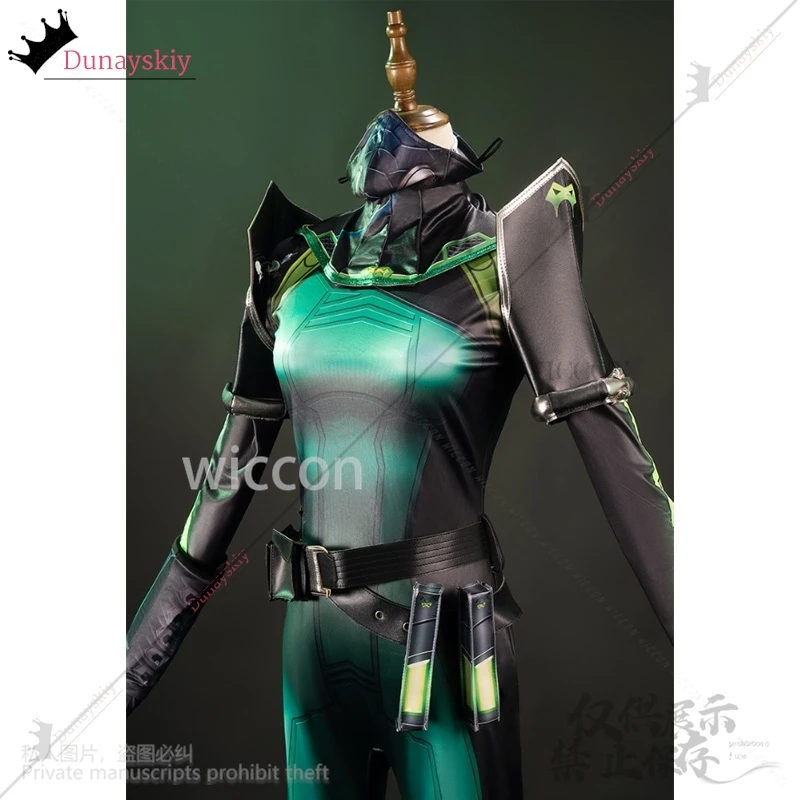 Viper-Cosplay de Anime, mono de serpiente VALORANT, pelucas de uniforme sexys para Halloween, fiesta de Navidad, juego de rol personalizado para niñas y mujeres
