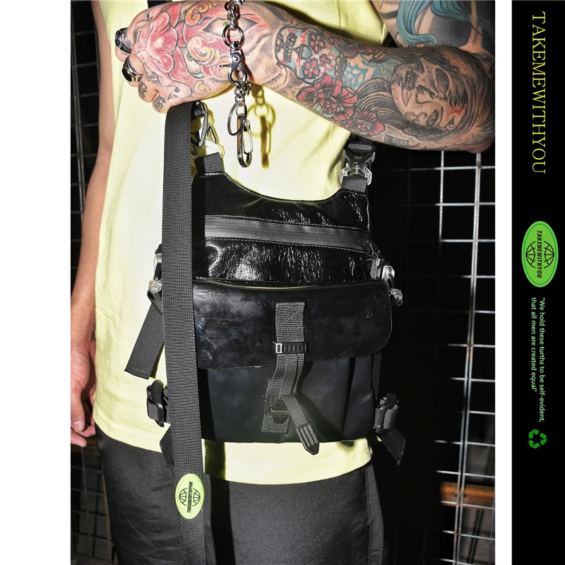 

Fashion Original Motorcycle Style Three-dimensional Pocket Crossbody Bags Trendy And Cool Personalized Multifunctional Women Bag