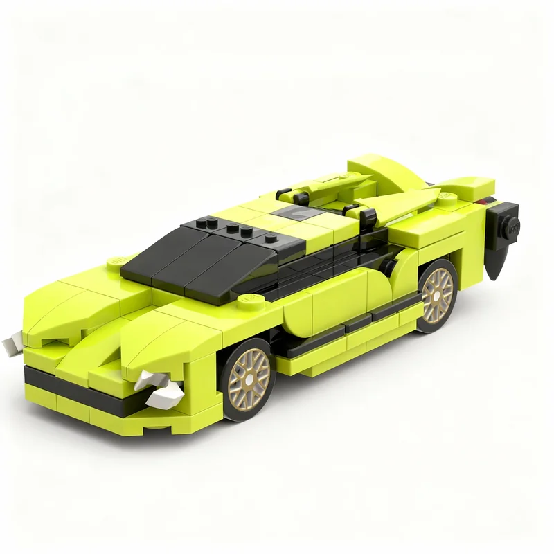 130pcs MOC City Champions MINI Lambo Sian Model Toys Building Blocks Architecture Christmas Gift Brick Assemble Creative Craft