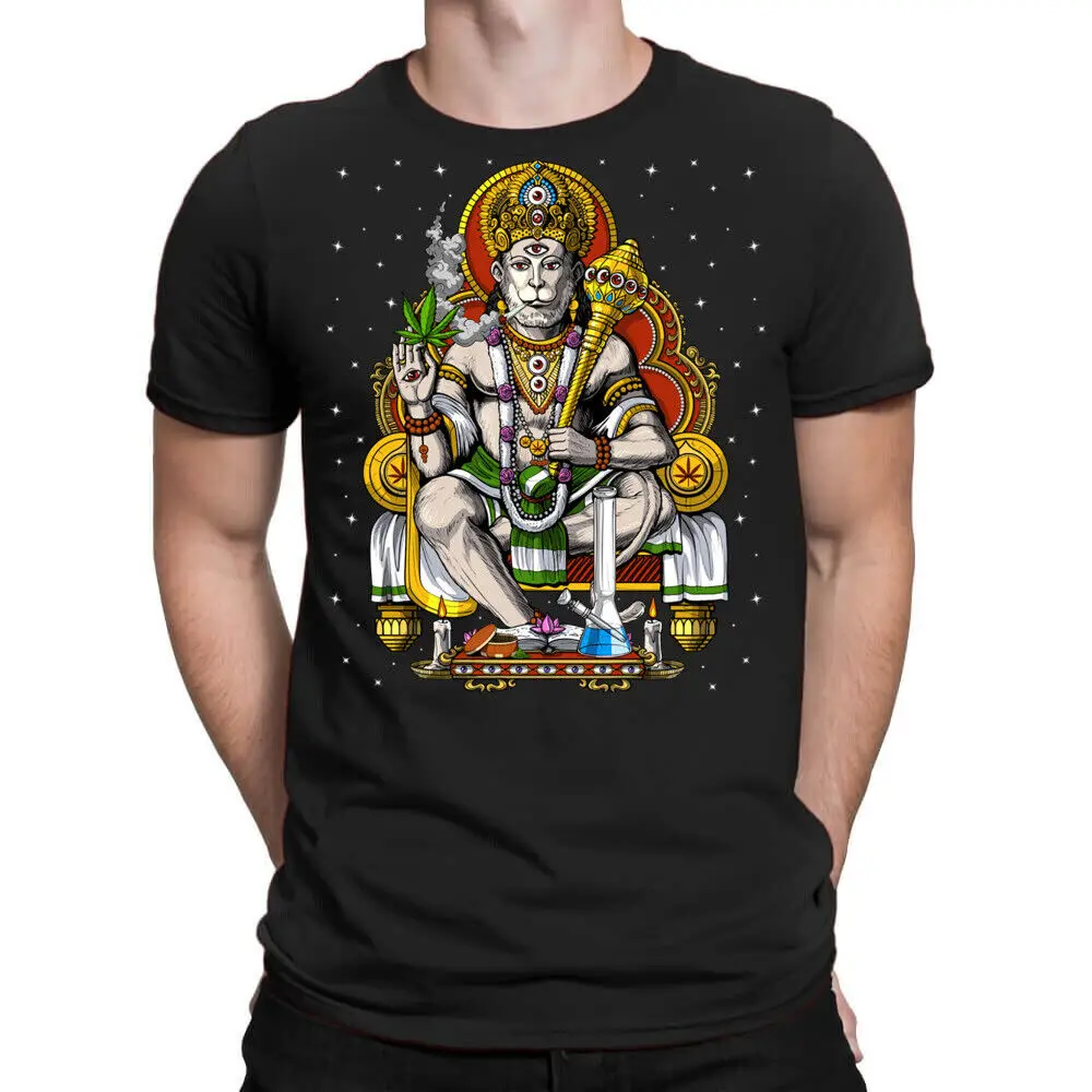 BEST TO BUY Hanuman Hippie Stoner Unique Art Three Eyes S-5XL T-Shirt