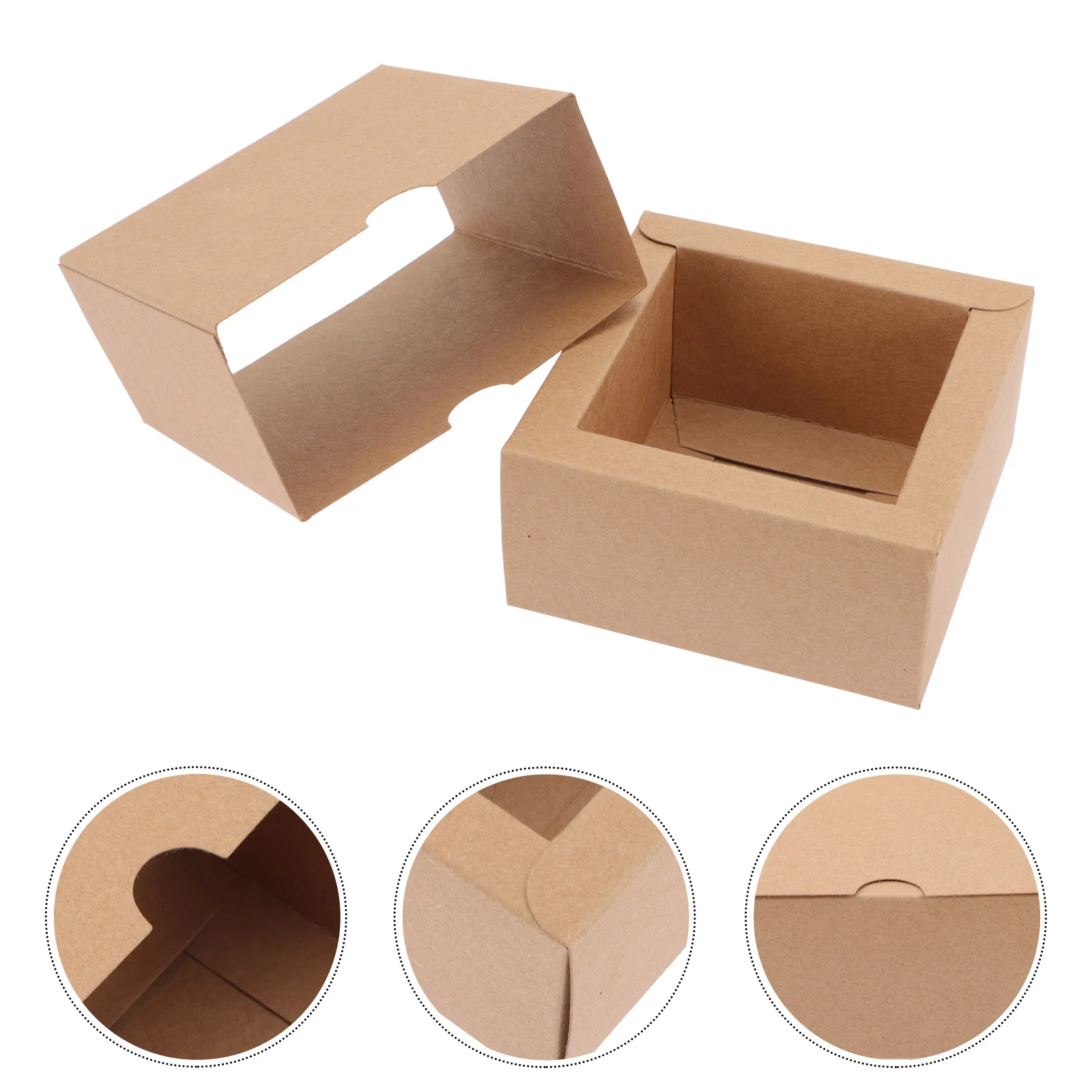 

10 Pcs Tea Packaging Carton Party Treat Boxes Gift Kraft Paper for Presents Cookie Bridesmaid Gifts