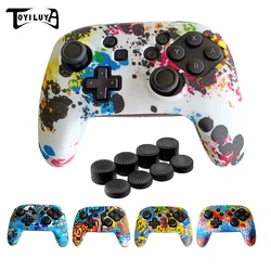 Soft Silicone Cases For N Switch Pro Controller Skin Case Gamepad Joystick Cover Video Games Accessories
