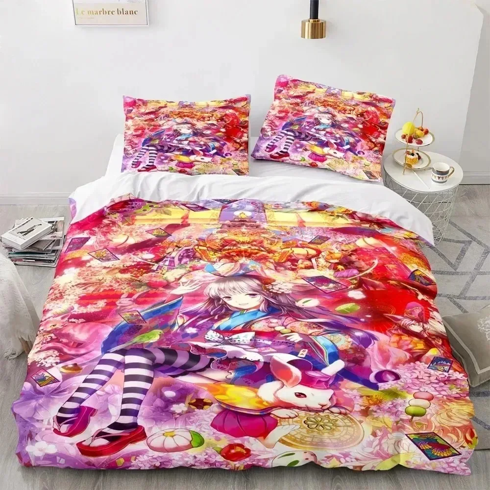 

3D Print Anime Kawaii Sexy Girl Bedding Set 3D Printed Suitable for Bedroom Duvet Cover Set With Pillowcases Kids Home Textile