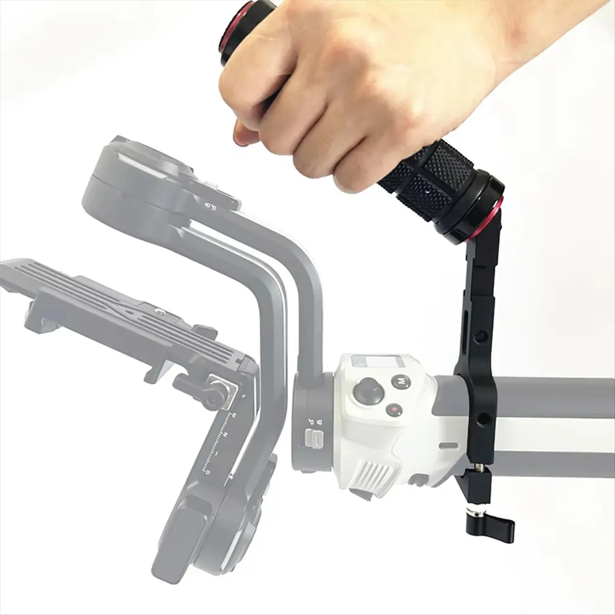 A10I Sling Handle Handgrip for WEEBILL 3 3S Handheld Camera Gimbal Stabilizer with 1/4inch Hole Dual Cold Shoe Mount
