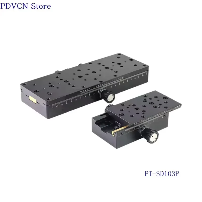 PT-SD103P 75mm/200mm X Axis Manual Linear Stage,Displacement Station Manual Platform Translating stage Optical Sliding Table