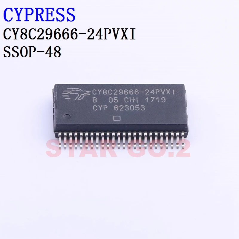 1PCSx CY8C29666-24PVXI SSOP-48 CYPRESS Microcontroller