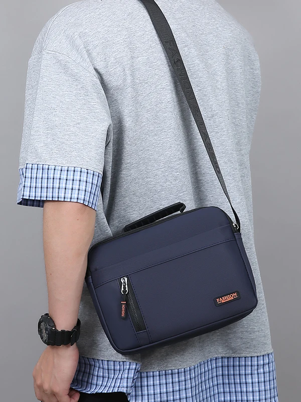 

Новая осенняя мужская сумка через плечо большой вместимости, многослойная, спортивная, повседневная, модная, для поездок на работу, деловая сумка для ежедневных поездок