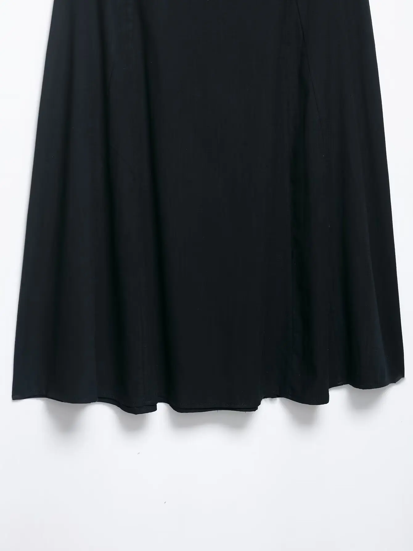 2025 new summer women's clothing casual simple versatile matching belt high waist loose mid-length skirt