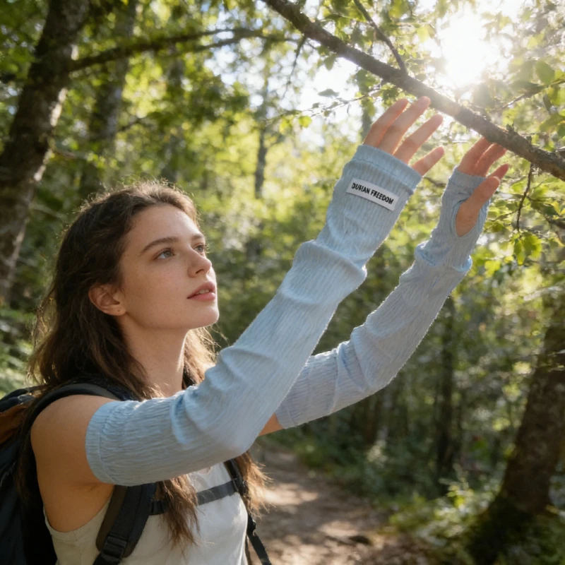 

Летние женские рукава-накидки из жатого ледяного шелка 2026 года: дышащие, свободные, для активного отдыха, велоспорта и вождения, с защитой от солнца