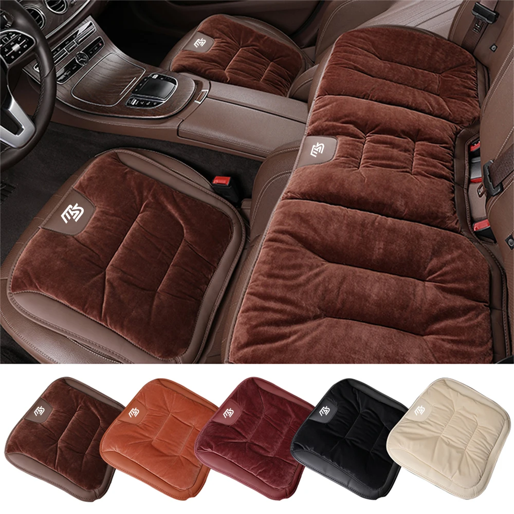 Flannel Car Seat Cushion Winter Warm Anti Slip Rear Seat Breathable Pad For Mazda 2 6 3 5 MS Atenza Demio RX7 CX8 CX9 Axela 323