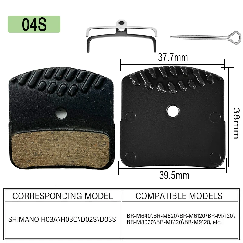 1pair MTB Hydraulic Brake Pads Ceramic Road Mountain Bicycle Disc Brake Pad Heat Dissipation fit for Shimano L05A J04C H03C NUTT