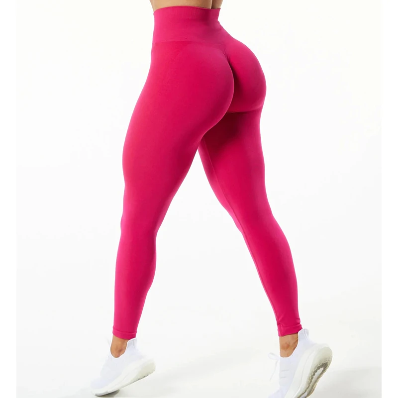 Amplify Fitness Running Yoga Pants Seamless Push Up Leggins Scrunch Bum Leggings High Waist Gym Sports Workout Tights Women