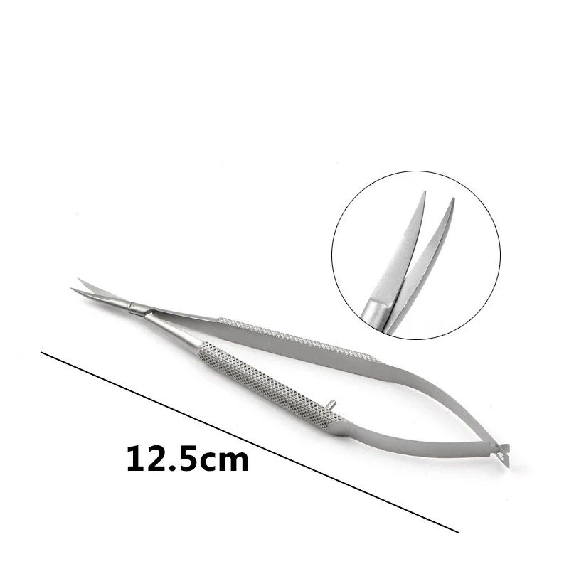 

12.5Cm scissors, flat handle, miniature scissors, stainless steel/titanium alloy