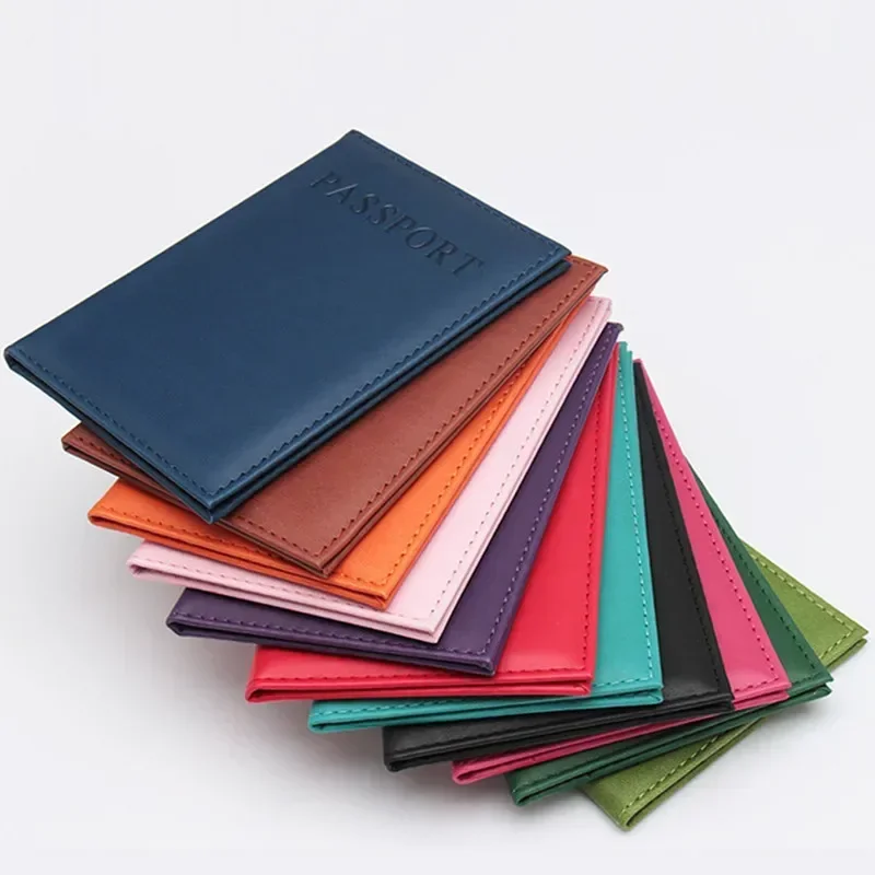 

High Quality English PU Leather Passport Covers Document Cover Travel Passport Holder ID Card Passport Holder Travel Acceessory