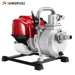 High Lift Gasoline Engine Sump Pump 1 Inch 2-Stroke 4-Stroke Multifunctional Mini Pump for Watering Irrigation
