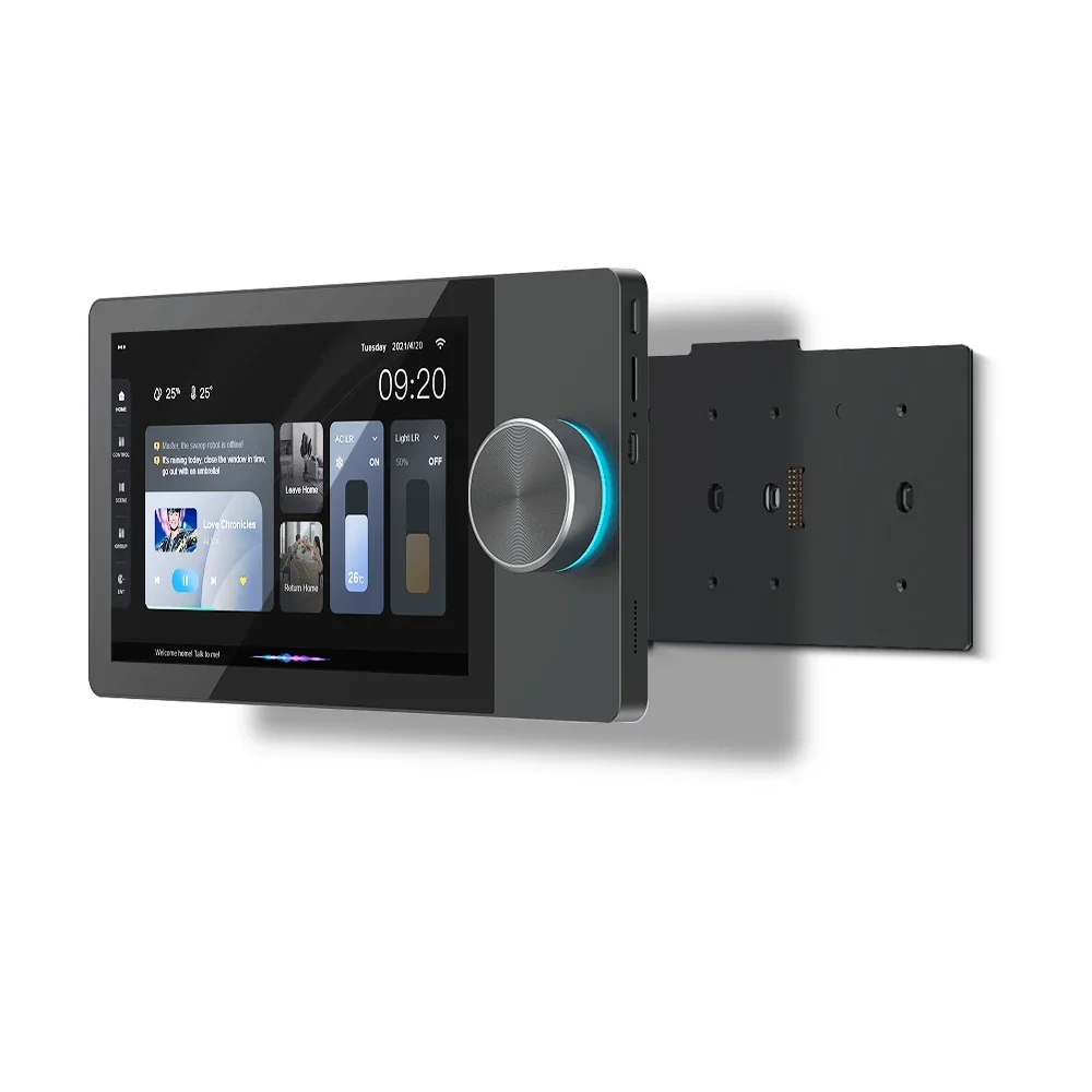 

8-дюймовый 2-канальный настенный усилитель с синим зубом и поддержкой системы Android 8.1 Tuya Zigbee RS485