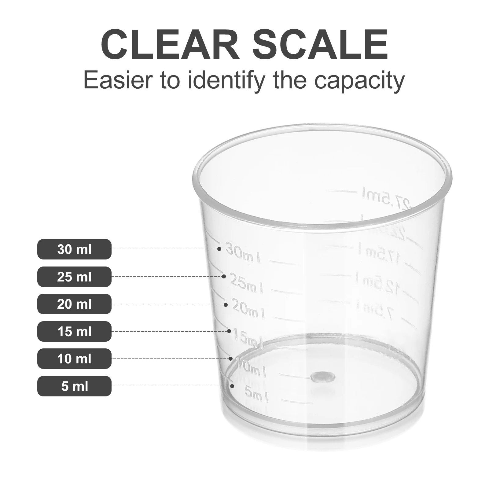 

Graduated Plastic Measuring Cup 500ml Multi-Purpose Liquid Container Clear Scale Lab Kitchen Tool Powder Liquid Pills