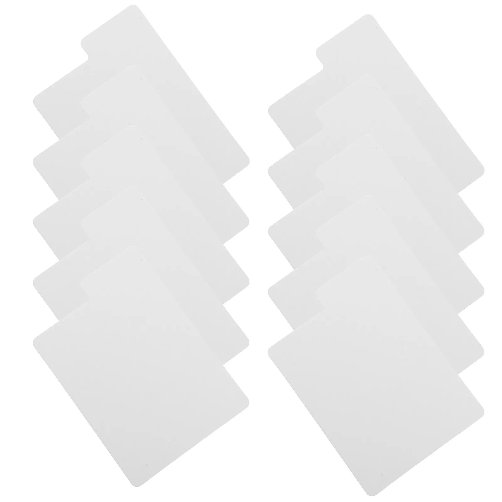 100Pcs Card Dividers White Plastic Easy Organization for Trading Card Storage Boxes Sports Cards Collector Accessories