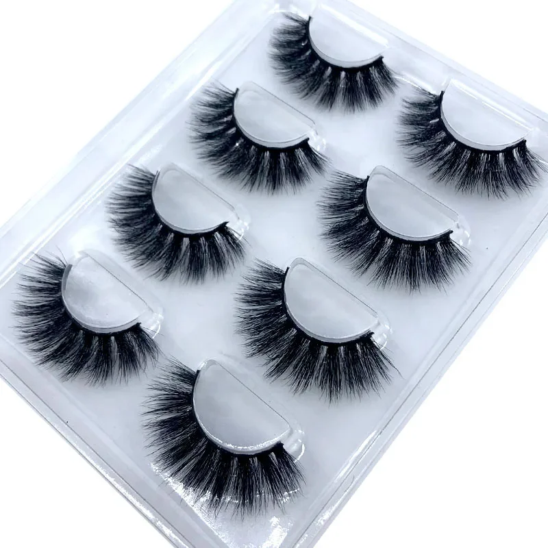 Neue 6 Paar 10–25 mm künstliche Wimpern, 100 % Nerzwimpern, Nerzwimpern, natürliche dramatische Volumenwimpernverlängerung, falsche Wimpern – Detail 8