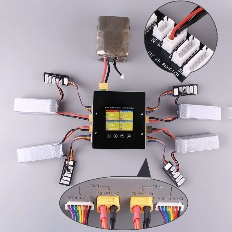 F6Ultra 1000W 4-Channel Dual-Mode Intelligent Balance Charger for Lithium BatteriesGoods in stock