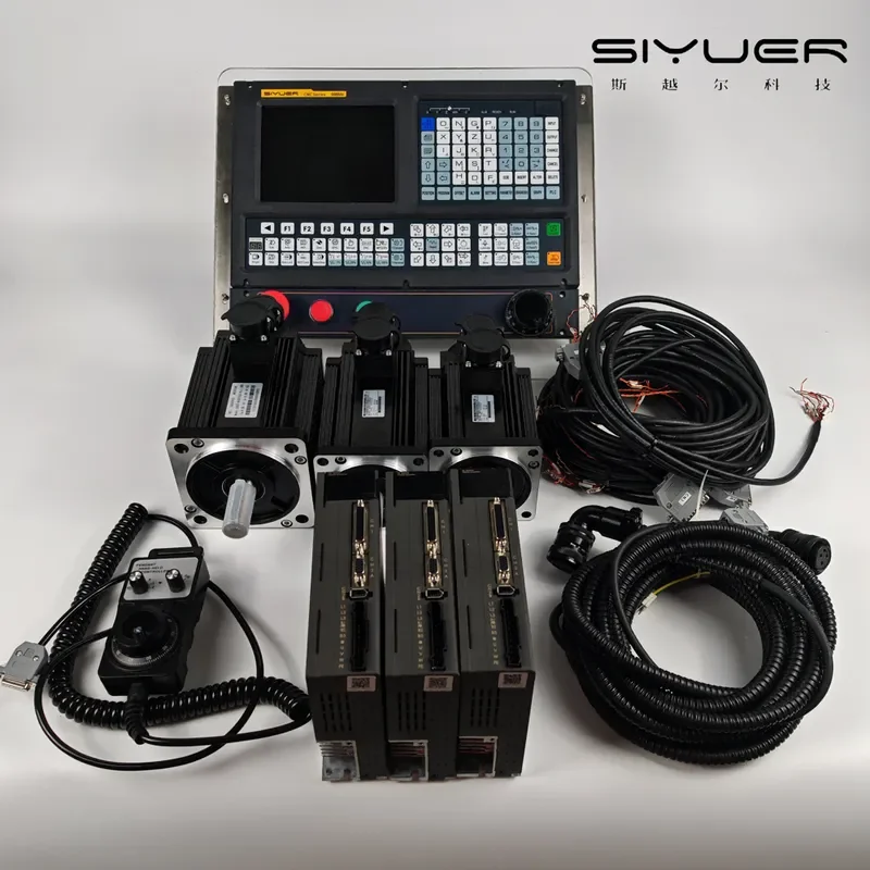 for Siyuer 30A Absolute Servo Drive Motor 220V 400W 750W 1000W High Precision for CNC Machine Tool Lathe Complete Set 4
