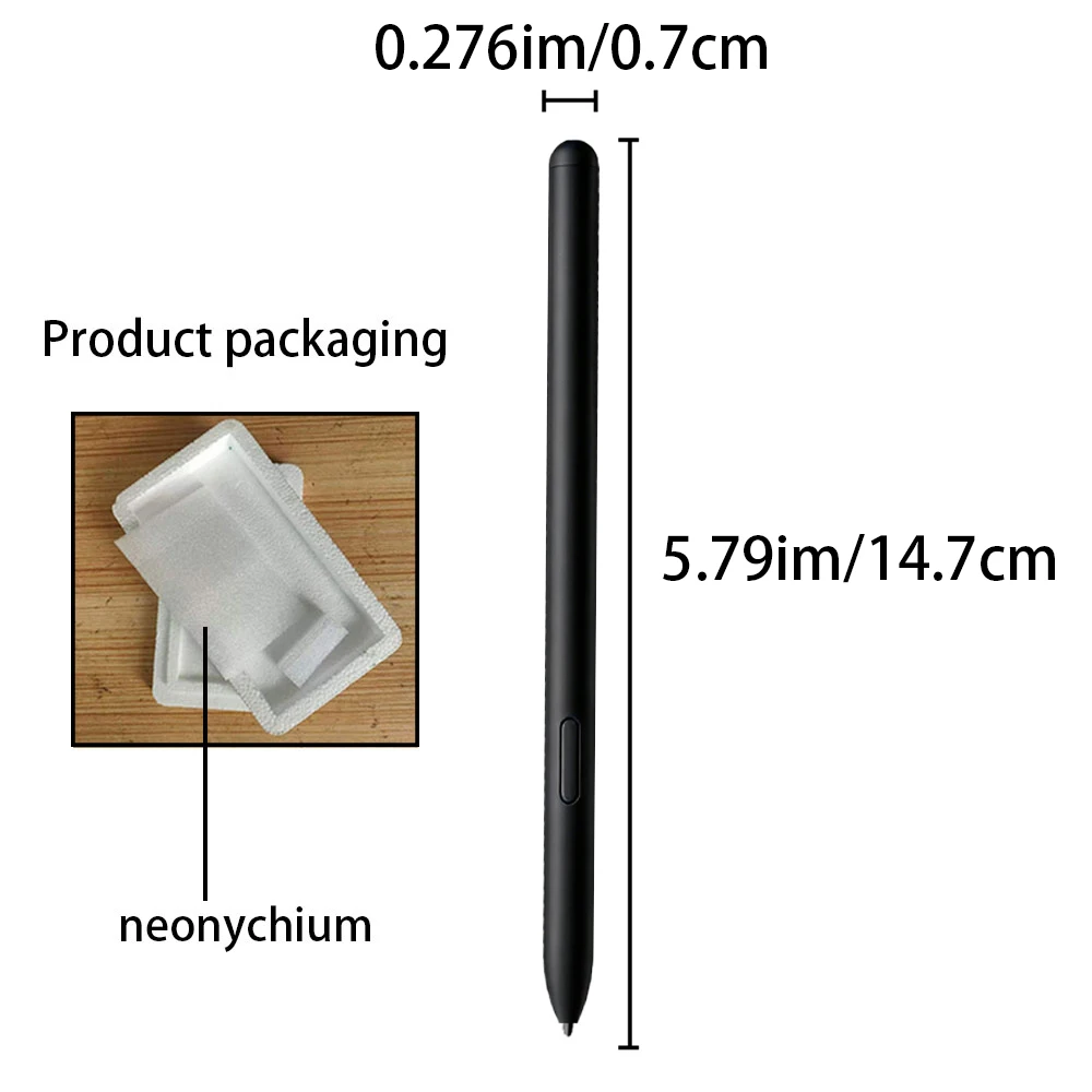 Replacement Touch S Pen for Samsung Galaxy Tab S6 Lite, Non-Bluetooth Stylus with 5Pcs Extra Nibs for Note Taking & Sketching