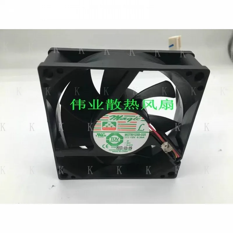 C FOR MAGIC MGT8012XB-O25 DC12V 0.39A 8025 8cm 3pin Cooling Fan