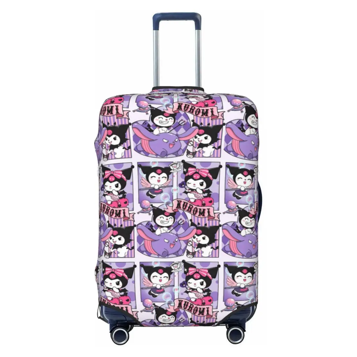 

Custom Kuromi Cartoon Luggage Cover Protector Cute Travel Suitcase Protective Cover for 18-32 Inch