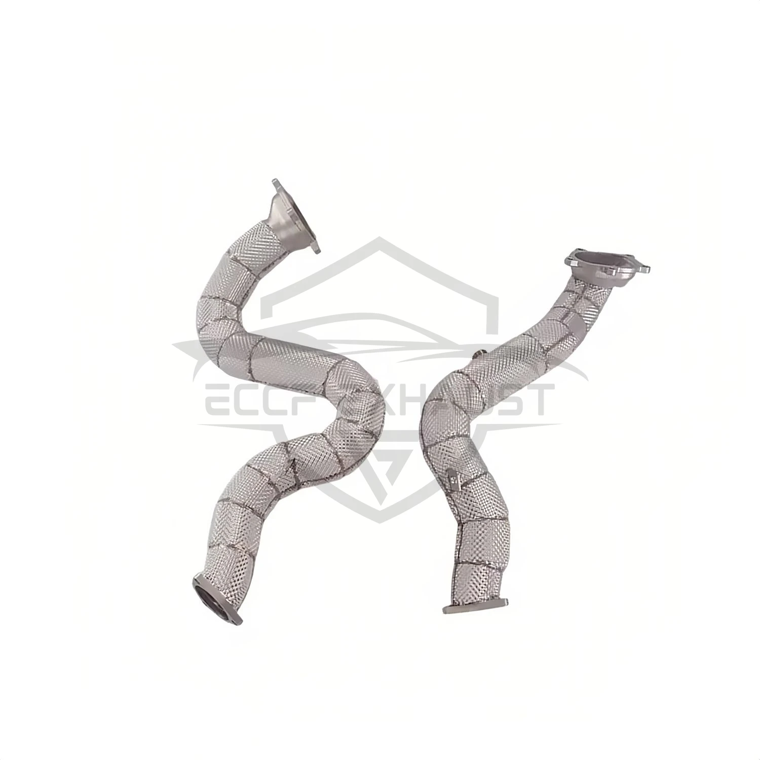 

Sports Downpipe With Heat Shield For Audi S6 S7 RS6 RS7 A8 S8 D4 4.0T Aggressive Exhaust Sound High Flow Performance Upgrade