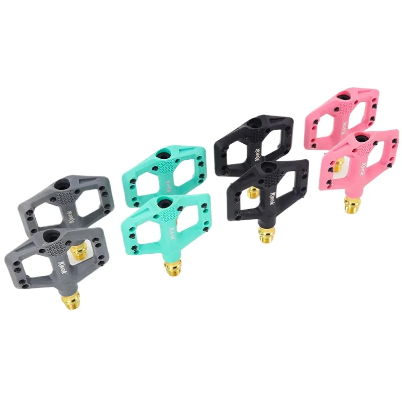 Kwok 3-Lager-Fahrradpedale, Nylon, ultraleicht, MTB, Rennradpedale, Dichtungslager, leichtes Fahrrad, rutschfeste Pedale, Fahrradplattform – Detail 4