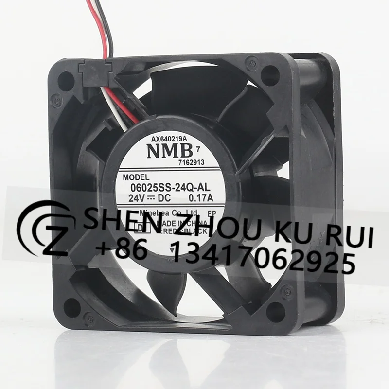 6025 cooling fan 6CM DC 24V 0.17A AC EC 60X60X25MM New original NMB frequency converter three wire 06025SS-24Q-AL