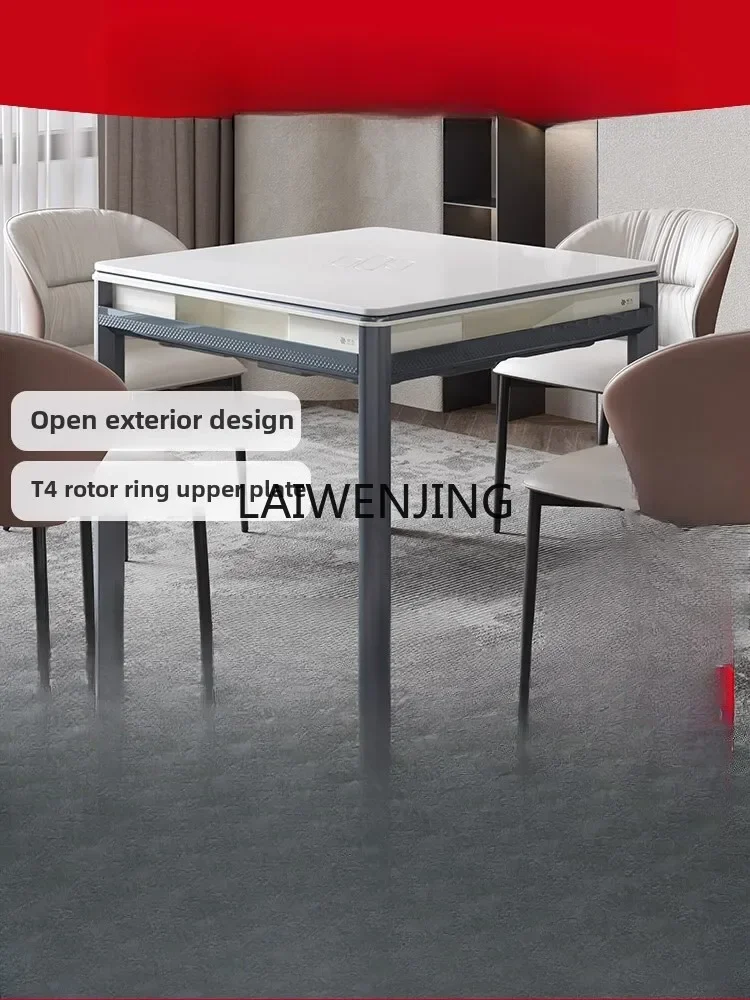 

HLZ dining table dual-purpose mahjong machine rotor oblique brand roller coaster mahjong table Simple