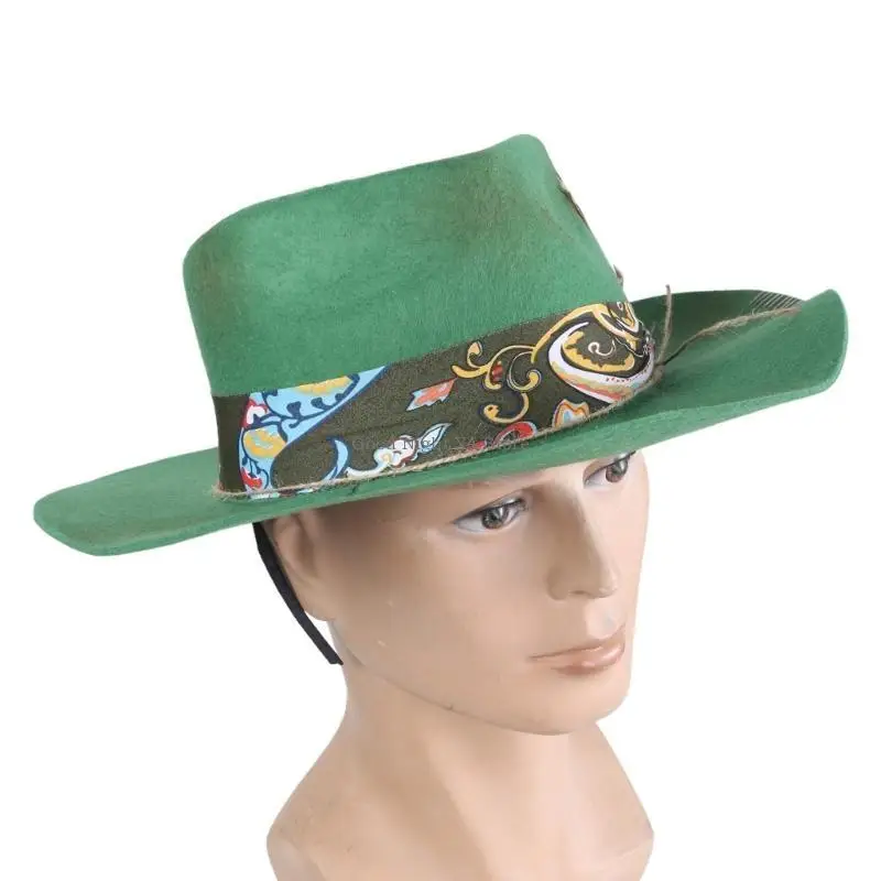 

Versatile Wide Brim Hat with Ethnic Embellishments Stylish Hat for All Occasions
