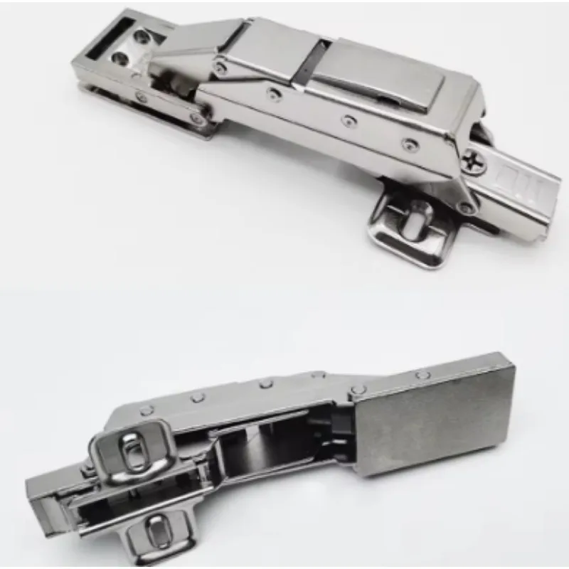 2Pcs Hydraulic Medicine Cabinet Hinge For Frameless Glass Mirror Door Gluing Sticking