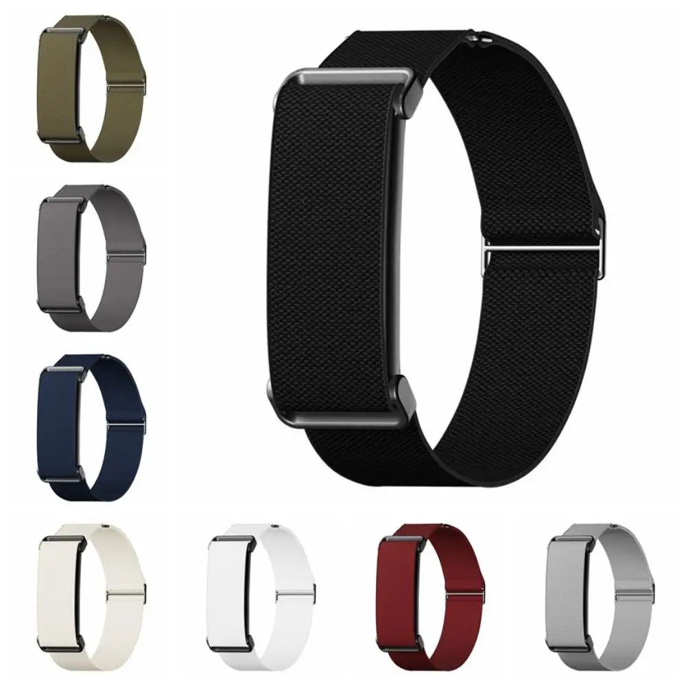 Neues Nylon-Sportarmband, elastisches, verstellbares Bizepsband, weiches, atmungsaktives Armband für Google Fitbit Air für Damen und Herren