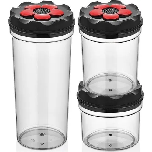 Qlux Daisy Storage Container Set Anthracite (3 Size) L-00477