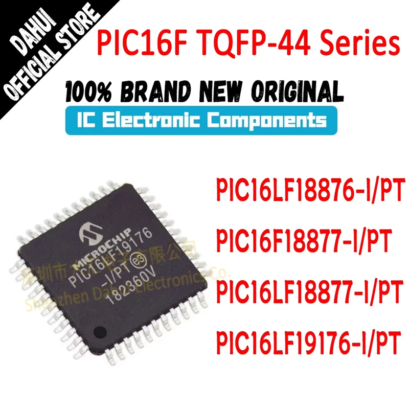 

Quality Brand New PIC16LF18876-I/PT PIC16F18877-I PIC16LF18877-I PIC16LF19176-I PT IC MCU Chip TQFP-44