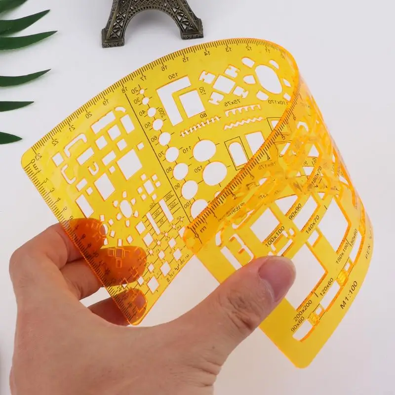 W89C Plantilla arquitectura profesional Dibujos regla Dibujos medición herramienta medición plantillas