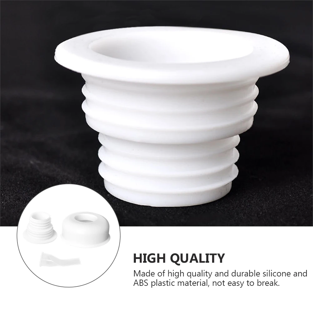 

Drainage Inner Core Sewer Cover Seal Washing Machine Ring White Anti Odor Cockroach Proof Practical Design Bathroom Kitchen