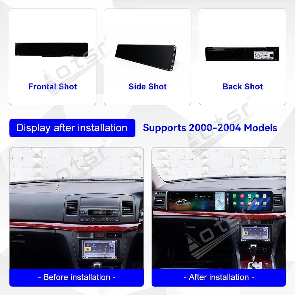 Android 15 Dual 12.3”Triple Screen For Toyota Mark II 2000–2004 Carplay  Gps Navigation Car Radio HD Touch Screen Stereo Auto