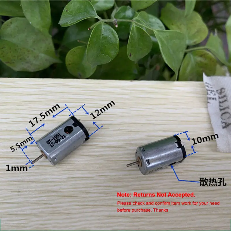 1PC FK-N21 Micro Mini N21 HM Motor 3V 5V 6V 51000RPM High Speed Strong NdFeB Magnetic Carbon Brush Motor DIY RC Drone Toy Model