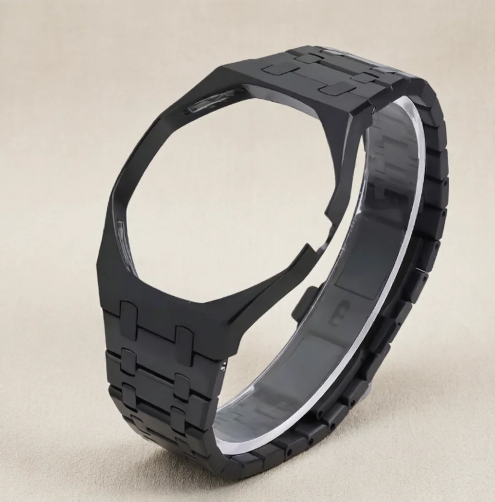 Luxuriöses Edelstahlgehäuse Silikonarmband Modifikations-Set für Swatch X AP Royal Pop Taschenuhr Umwandlung in Armbanduhr – Detail 15