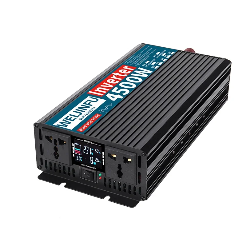 

Аксессуары для инверторов чистой синусоиды мощностью 2200 Вт, пиковая мощность 4500 Вт с двумя бесшумными вентиляторами и эффективностью 95%, необходимые аксессуары для автофургонов и грузовиков