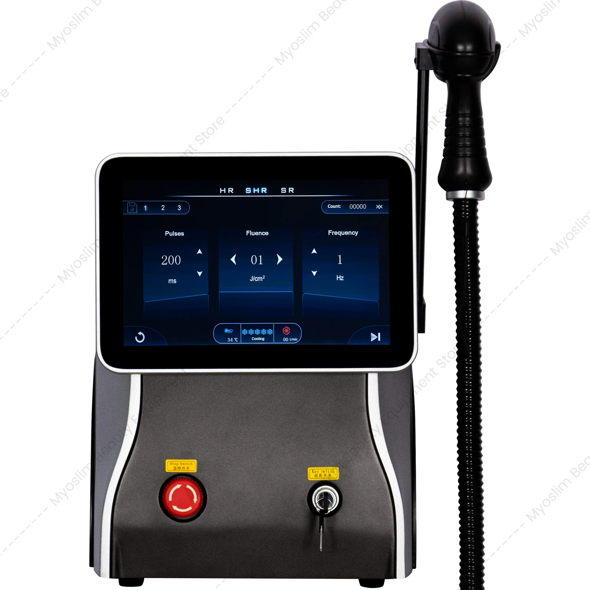 High Power 808 Hair Removal Device 3 Wavelengths 755 1064 808 Diode Hair Removal Machine For Full